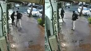 Sujeto quedó grabado por cámaras de seguridad cuando pinchó a un hombre que caminaba por calles de la colonia Tacuba