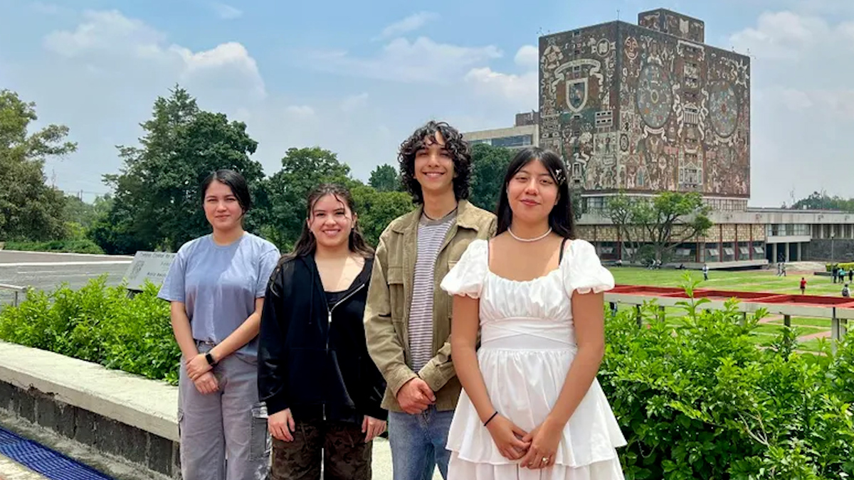 ¡Con Orgullo! Anna Sofía, Daniela, Lizette y Bruno son los aspirantes que lograron 120 respuestas correctas en examen de admisión de la UNAM 2025.