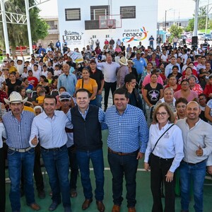 Homero Martínez y Esteban Villegas inauguran obras en Villa La Loma