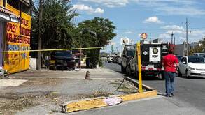 La mujer se desplomó afuera de un negocio de soldaduras