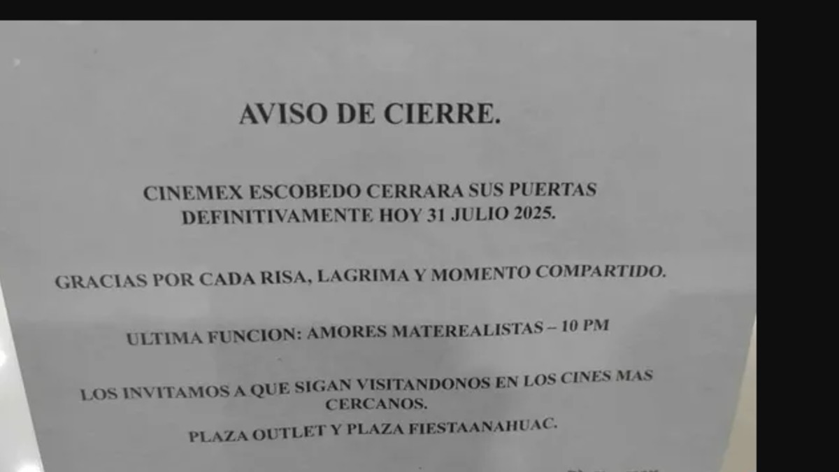 Cinemex expresó agradecimiento a sus clientes por tantos años de acompañamiento
