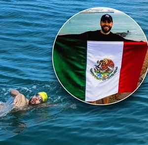 Elías Jauli realizó su hazaña a pesar de que la temperatura del agua era de 10 grados, lo que mantenía latente el riesgo de que pudiera sufrir hipotermia.