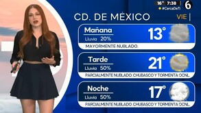 Clima para CdMx viernes 1 de agosto del 2025.