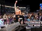 Roman Reigns luego de su victoria ante Brock Lesnar en Summeslam 2022.