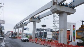 Obras del Metro en Monterrey