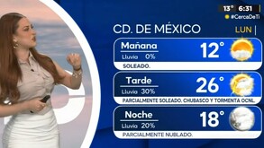 Pronóstico del Clima CdMx para el lunes 4 de agosto del 2025.