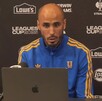 Guido Pizarro en la conferencia de prensa previo al partido en Leagues Cup.