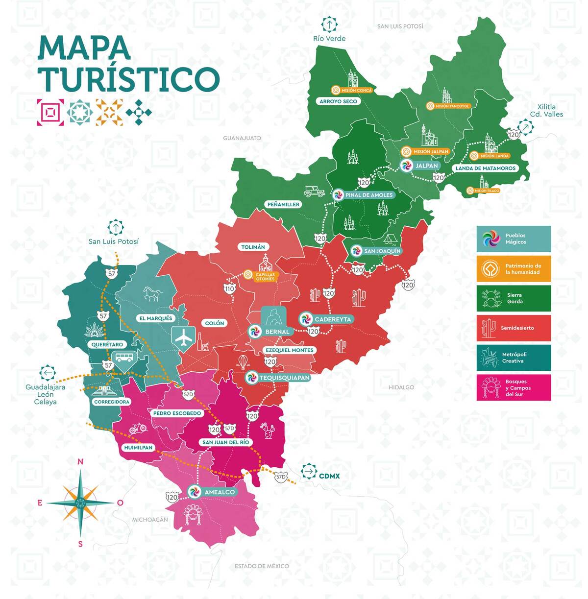 Querétaro tiene 7 Pueblos mágicos que atraen a miles de visitantes nacionales e internacionales gracias a sus grandes atractivos artísticos y culturales. Querétaro tiene 7 Pueblos mágicos que atraen a miles de visitantes nacionales e internacionales gracias a sus grandes atractivos artísticos y culturales.