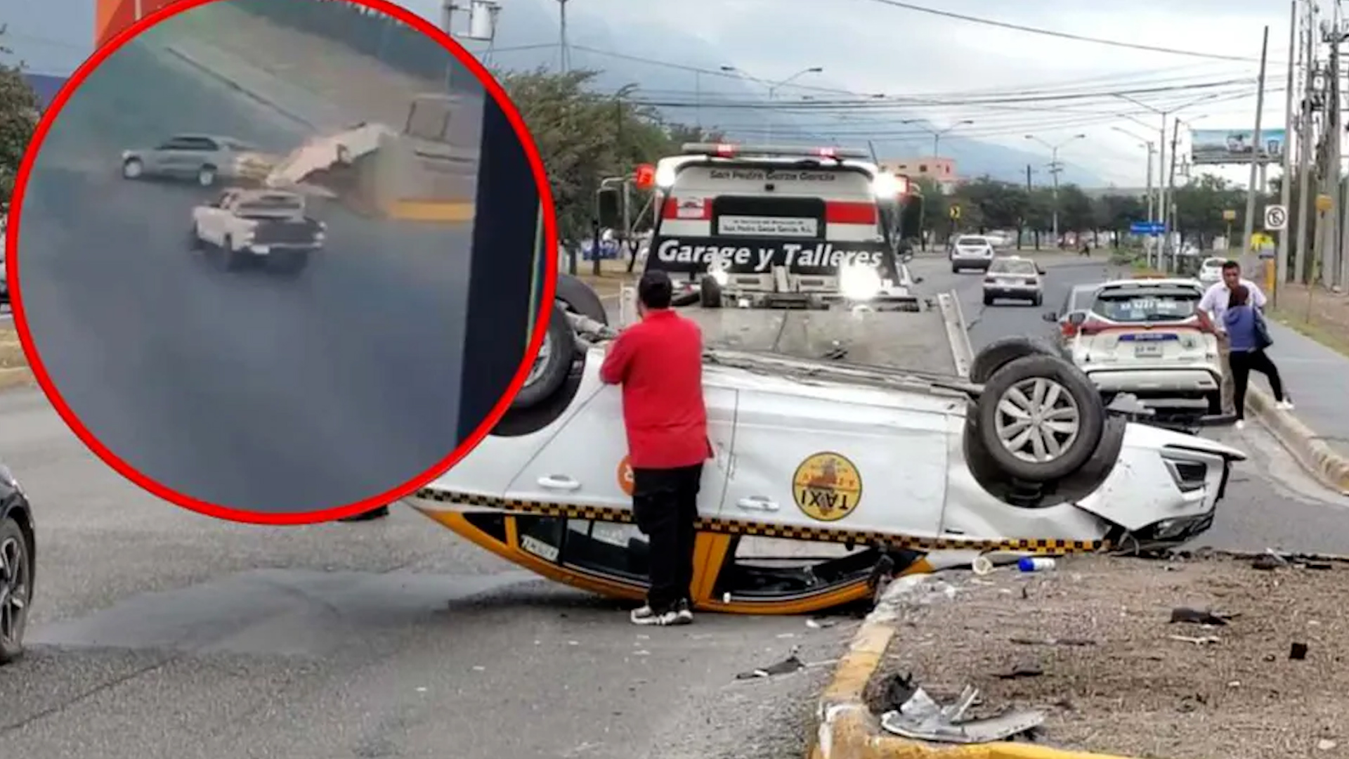 El hecho ocurrió sobre la avenida Industriales del Poniente, a la altura de la calle Luis E. Canavati, frente al Parque Industrial Kalos, en Santa Catarina.