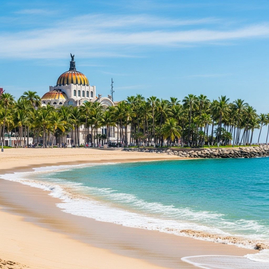 Tener playa en Ciudad de México sería el mayor cambio en la historia de la capital, una utopía que, a juzgar por las imágenes de IA, tiene un encanto innegable.