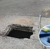 Un hombre cayó en el sitio, pues no ha sido tapado ni tiene señalizaciones Un hombre cayó en el sitio, pues no ha sido tapado ni tiene señalizaciones
