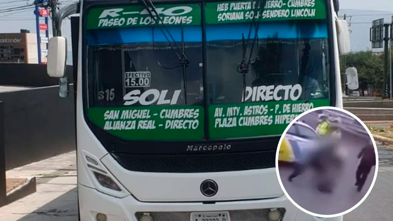 El chofer del director de Alcoholes de Santa Catarina y dos compañeros fueron captados agrediendo a un operador de transporte urbano en Monterrey.