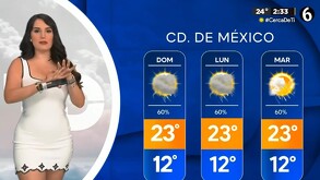 Pronóstico del tiempo en CdMx para el domingo 10 de agosto. Aquí los detalles.