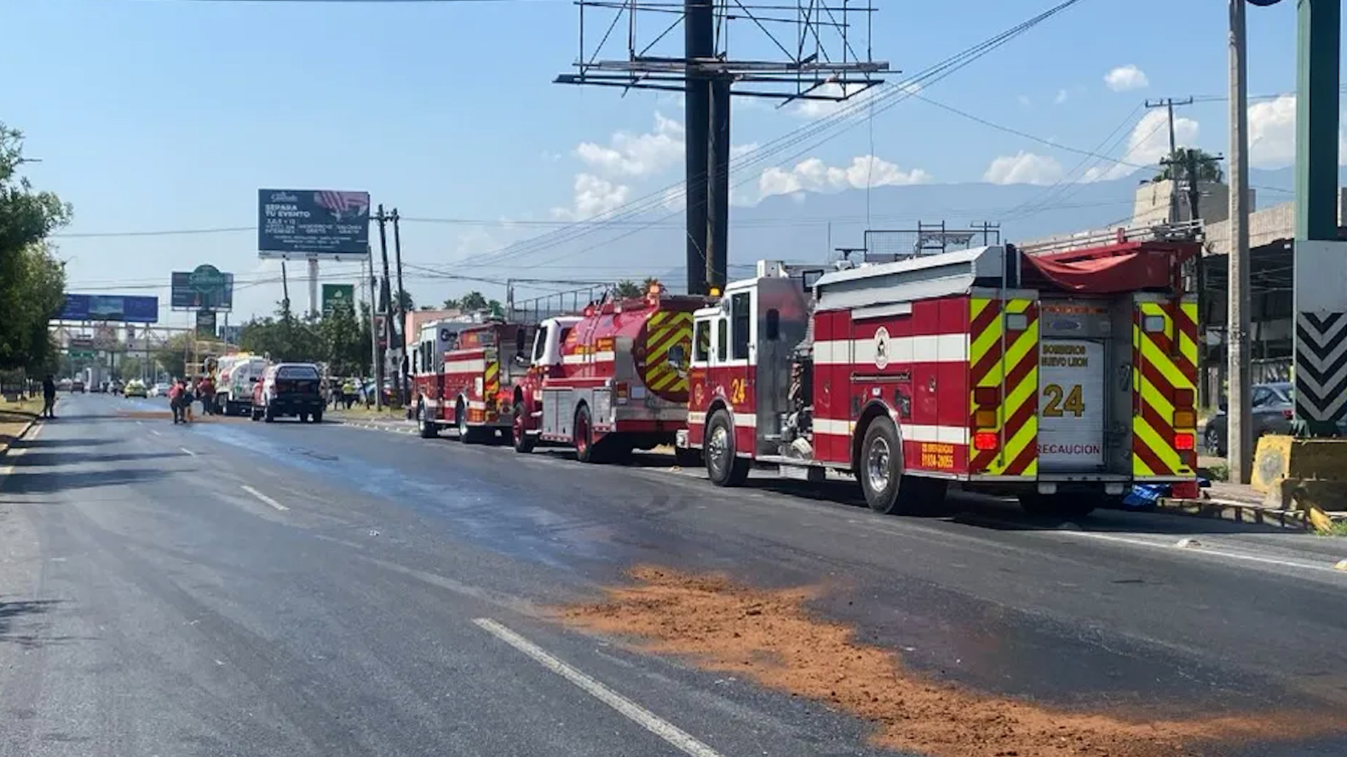 El incidente ocurrió la mañana de este sábado a la altura de la avenida José Alvarado, en la zona sur de Monterrey.