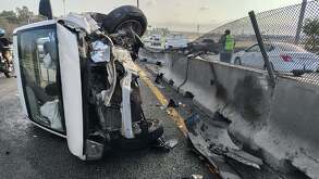 Accidente en la carretera a Laredo en Apodaca.