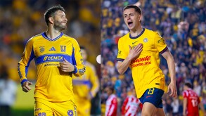 André Pierre Gignac y Álvaro Fidalgo, jugadores clave en Tigres y América.