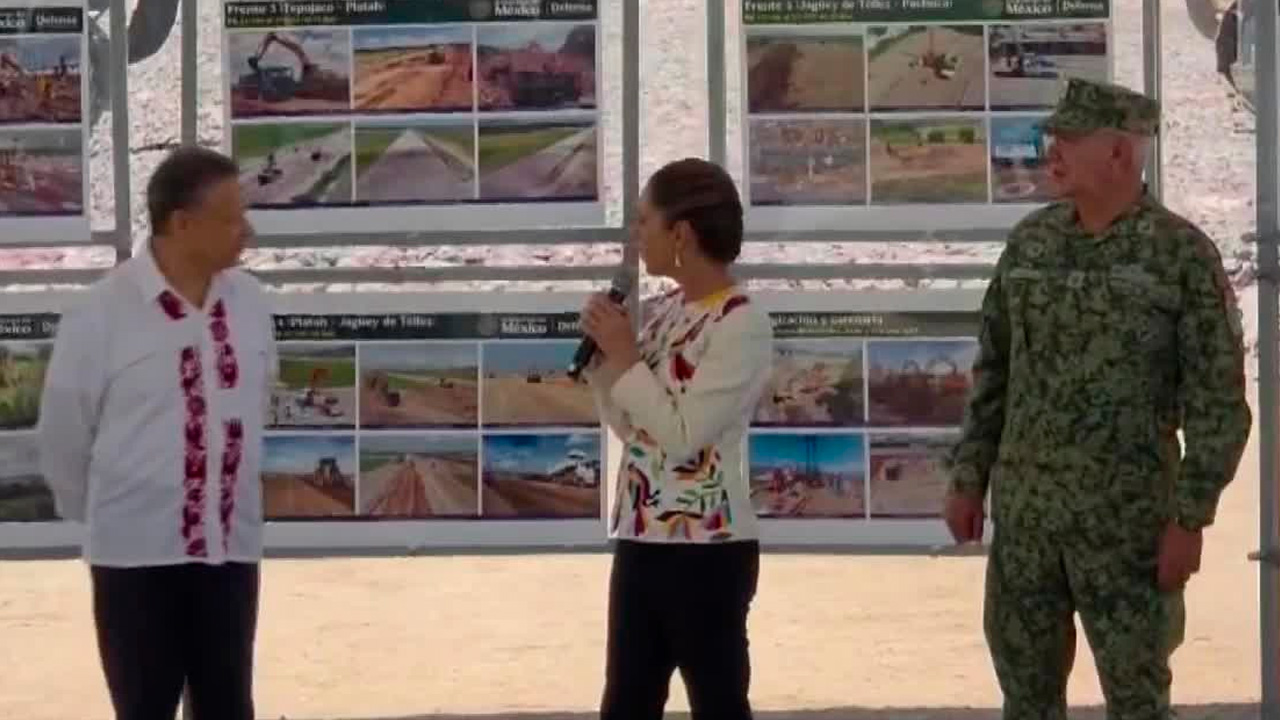 El domingo 10 de agosto, Claudia Sheinbaum Pardo estuvo en Hidalgo supervisando la obra de del tren de pasajeros México-Pachuca.