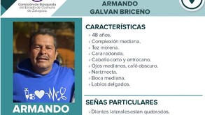 La Comisión de Búsqueda de Personas de Coahuila ha emitido una ficha para solicitar la colaboración ciudadana en la localización de Armando Galván Briceño.