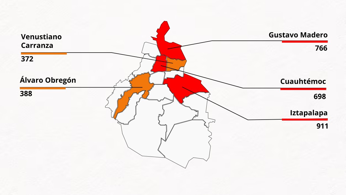 De acuerdo con datos de la Red Lupa, Iztapalapa es la alcaldía con más desapariciones en este 2025. De acuerdo con datos de la Red Lupa, Iztapalapa es la alcaldía con más desapariciones en este 2025.