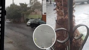 Las lluvias se reportaron en varias partes de Nuevo León