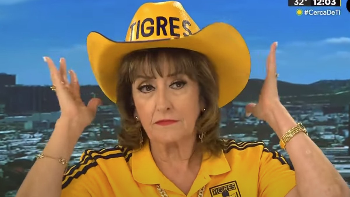María Julia Lafuente celebra en programa en vivo triunfo de Tigres ante Puebla María Julia Lafuente celebra en programa en vivo triunfo de Tigres ante Puebla