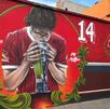 Marcel Ruiz fue inmortalizado en un mural a su honor por un aficionado de Toluca.