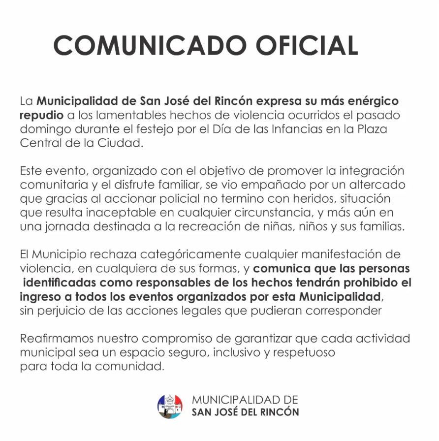Una pelea entre madres en pleno Día del Niño en San José del Rincón terminó en caos, heridos y una investigación que conmociona a la comunidad.