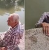 El hombre apenas pudo salir antes de que el cocodrilo apareciera. / Especial