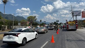 Accidente en Carretera Nacional en Monterrey
