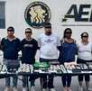 Seis personas clasificadas como generadores de violencia fueron capturados en Juárez, Nuevo León con armas y drogas. Seis personas clasificadas como generadores de violencia fueron capturados en Juárez, Nuevo León con armas y drogas.