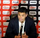 Gonzalo Pineda en la conferencia de prensa respecto a su renuncia.