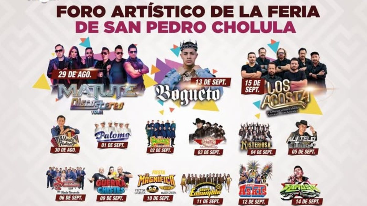 artistas de la feria de cholula 2025