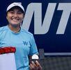 La tenista de Michoacán logró su triunfo en sets corridos ante la tenista hidrocálida.