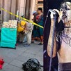 En un hecho insólito para los fieles de la iglesia católica de San Luis Potosí, este domingo se encontraron con una escena sangrienta a las afueras de Catedral.