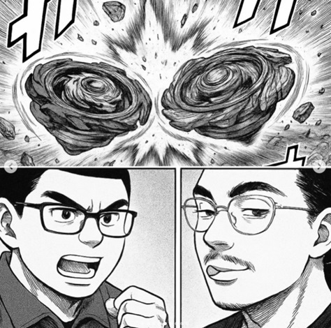 Imagen creada por Inteligencia artificial para describir las competencias de Beyblade en Chile. / Especial