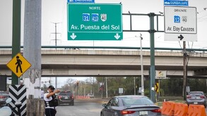 Carriles contraflujo en Guadalupe