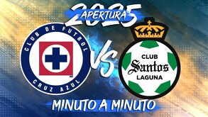 Cruz Azul se mide a Santos Laguna este sábado en la cancha del Estadio Corona, en duelo de la fecha 5 del Apertura 2025