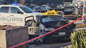 un taxi accidentado