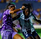 Tigres y Pachuca Femenil en el partido de la Jornada 7.
