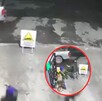 El asalto fue captado por una de las cámaras de vigilancia de la gasolineria