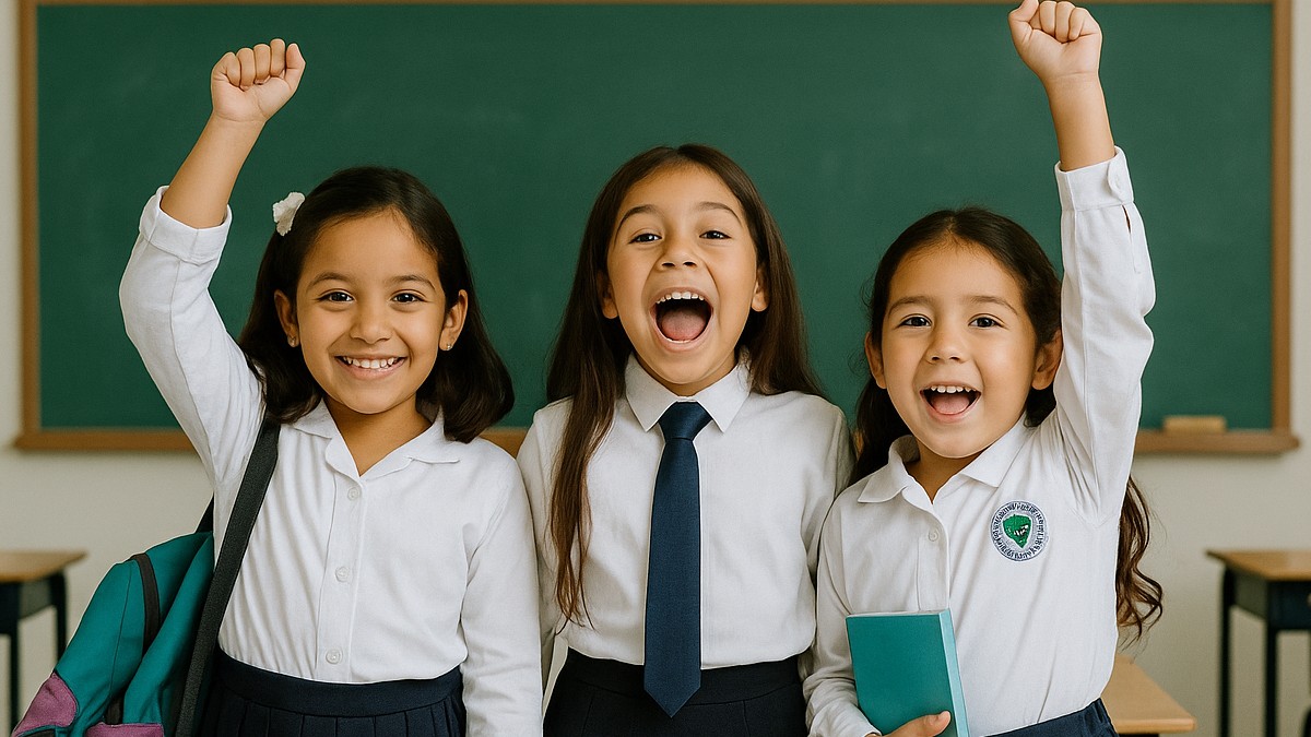 niñas en salón de clases