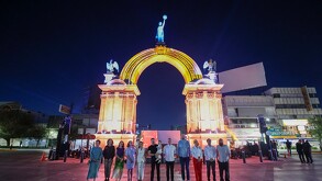Restauración del Arco de la Independencia en Monterrey