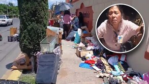 Desalojo de una mujer de la tercera de edad en Ecatepec fue captado en video por vecino que trataban de ayudarla contra un grupo de personas