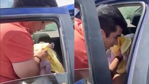 Un ginecólogo atendió un parto en plena vía pública cuando se dirigía a comer con su familia y le salvó la vida a un bebé que estaba enredado en el cordón.