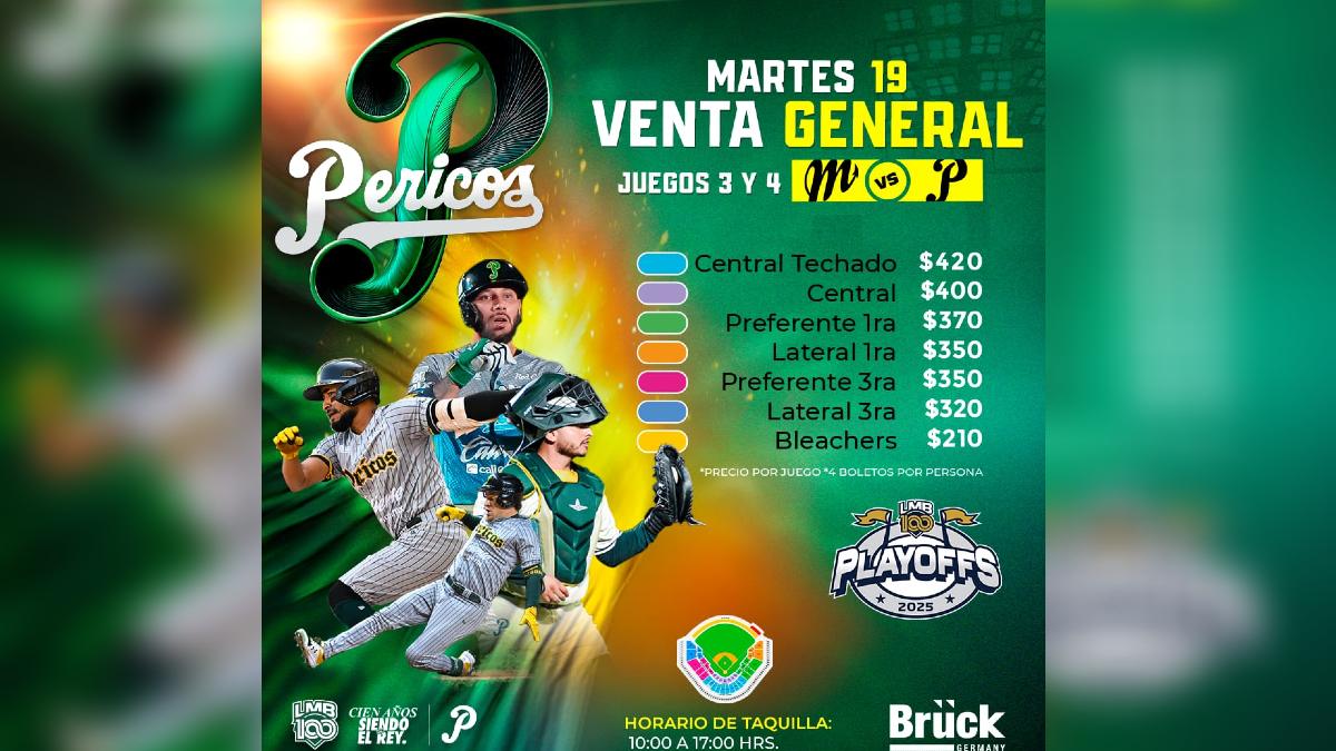 precios de boletos serie pericos de puebla vs diablos rojos