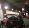 Dos mujeres derraparon de su moto en el bajopuente de Río Mixcoac, por lo que se solicitó una ambulancia.