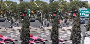 Personal de la SSC tuvo un altercado con los tripulantes de una motocicleta que circulaba en calles de Jardín Balbuena, Venustiano Carranza.