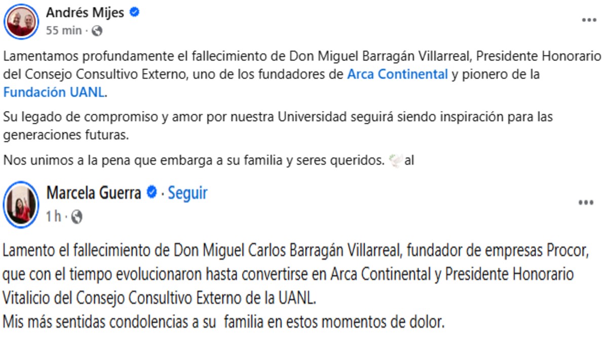 Pésames de Andrés Mijes y Marcela Guerra Pésames de Andrés Mijes y Marcela Guerra
