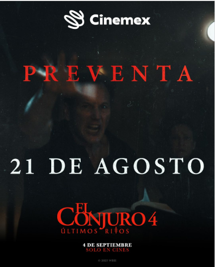 La preventa para El Conjuro 4 se llevará a cabo en Cinemex