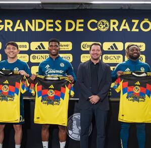 Las águilas presentaron oficialmente a sus refuerzos para la presente temporada en la Liga MX.